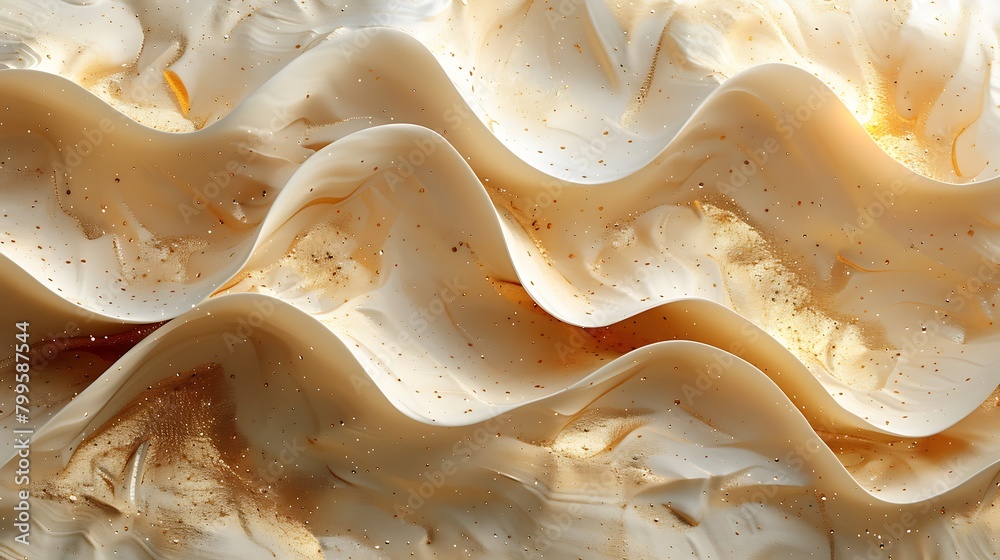 A tranquil abstract design inspired by sandy dunes, featuring beige and soft brown diagonal layers that simulate the rolling dunes of a desert, enriched with realistic sand particle textures A tranquil abstract design inspired by sandy dunes, featuring beige and soft brown diagonal layers that simulate the rolling dunes of a desert, enriched with realistic sand particle textures