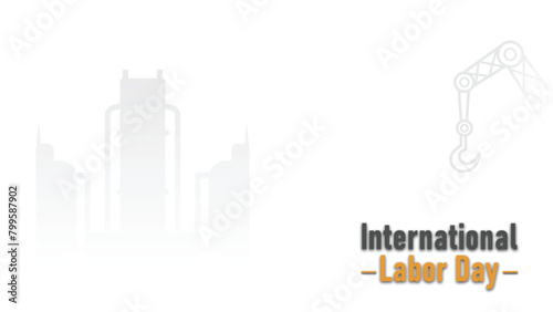 vector background design for international labor day celebrations with a minimalist theme