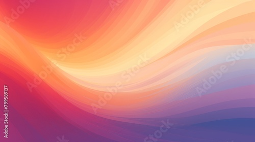 Abstract radial shockwave with a gradient of sunset colors  perfect for travel brochures or summer event promotions 