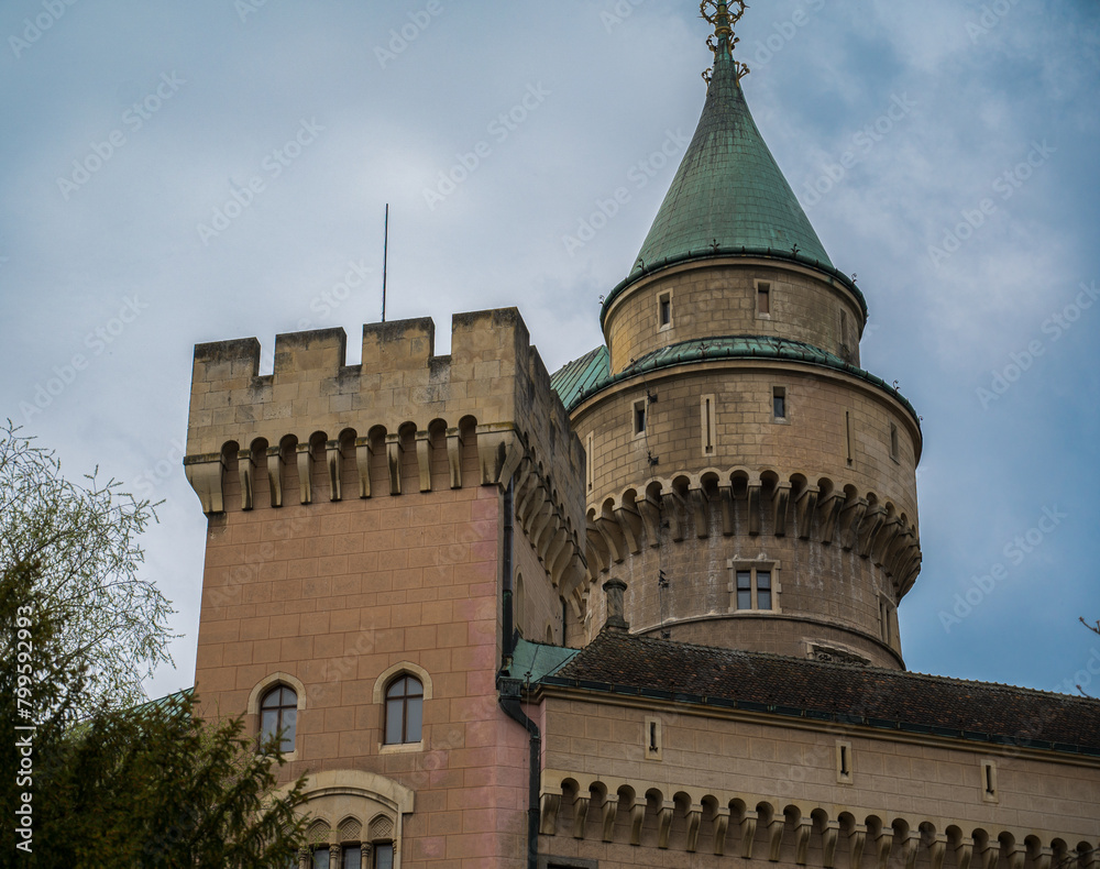 Bojnice Castle. Gothic and Renaissance architecture. Slovakia.