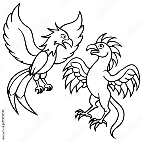 T-shirt Design Vector Mythical Phoenix bird showdown - Vector - Vector art - Vector illustration - Vector design - Latest Vector - Ultimate Vector - Premium Vector - Vector pro - Premium illustration