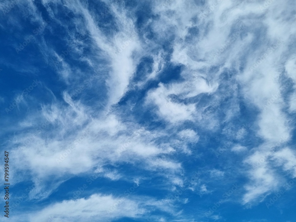 Fototapeta premium Blue sky with clouds
