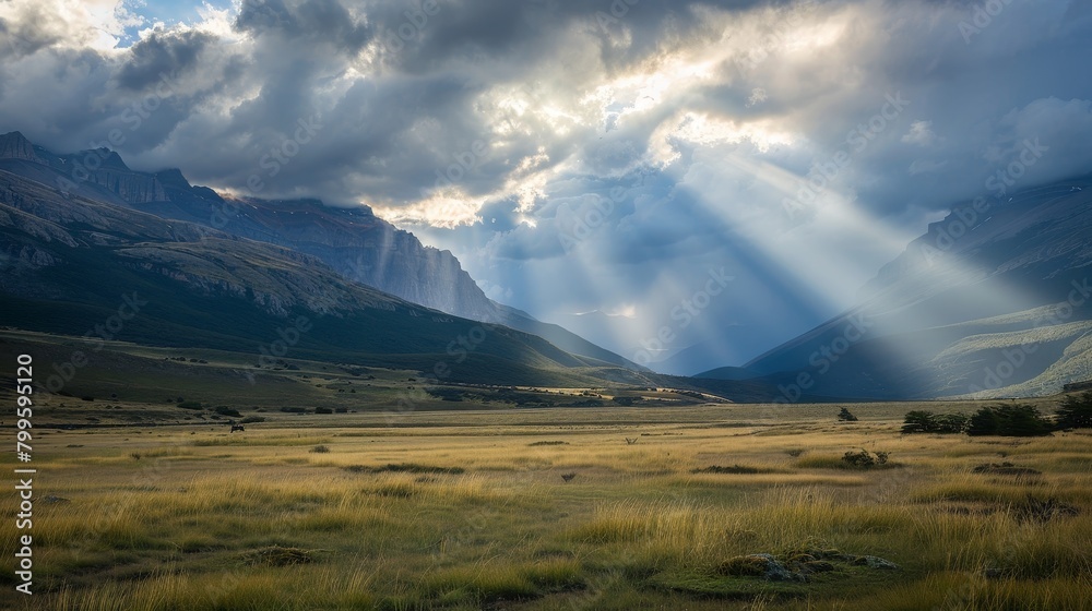 Crepuscular rays and rugged landscapes, Magazine Photography,