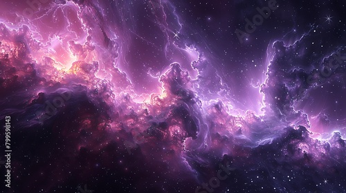 Explore the celestial elegance with diagonal layers of black and dark purple that suggest the cold expanse of deep space, subtly enhanced with specks of stars and nebula-like textures 