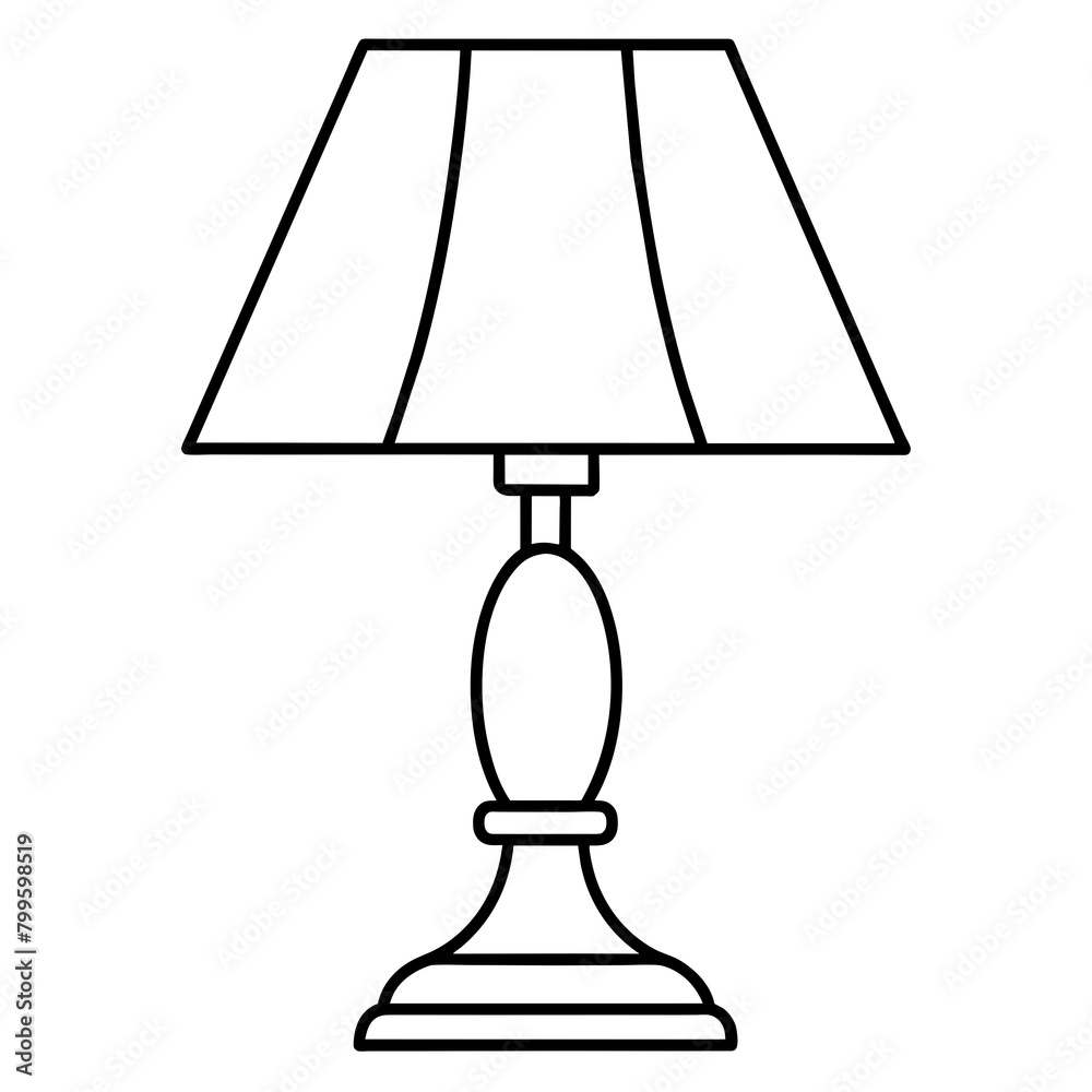 Obraz premium lamp isolated on white background
