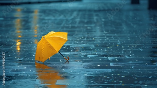 umbrella in the rain photo