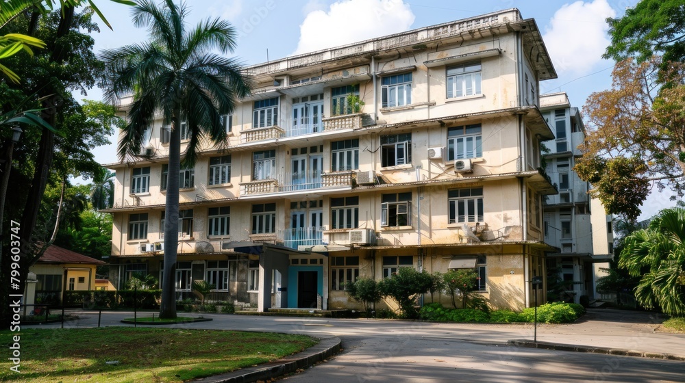 a hospital building built in the capital city Ai generated a hospital building built in the capital city Ai generated