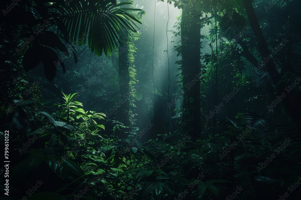 Obraz premium wilderness landscape forest