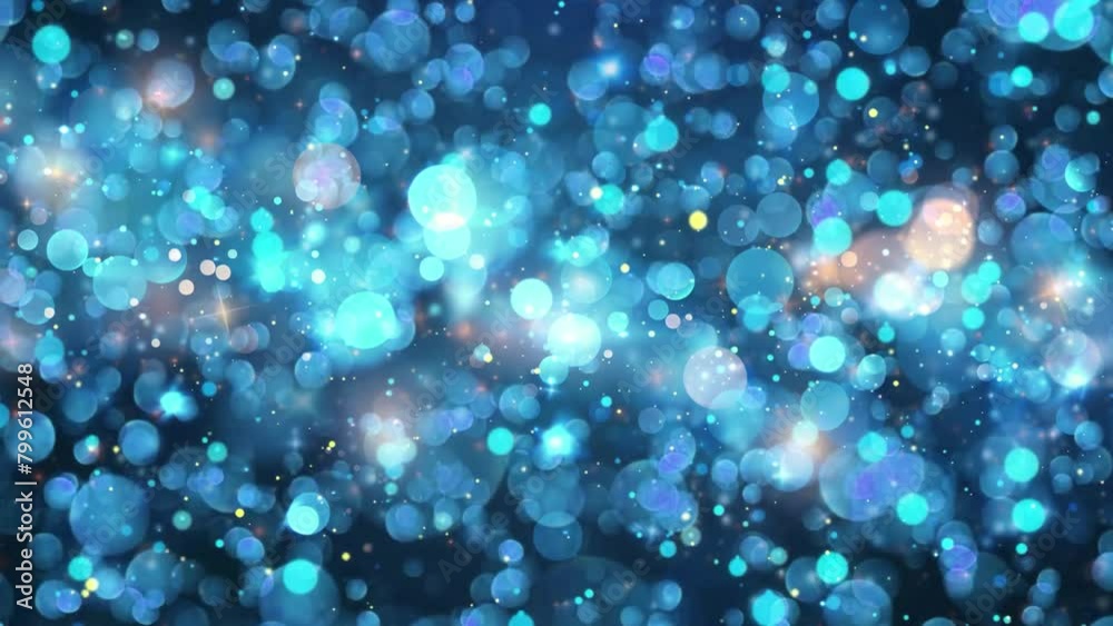 bokeh lights effect isolated on transparent background. seamless looping overlay 4k virtual video animation background