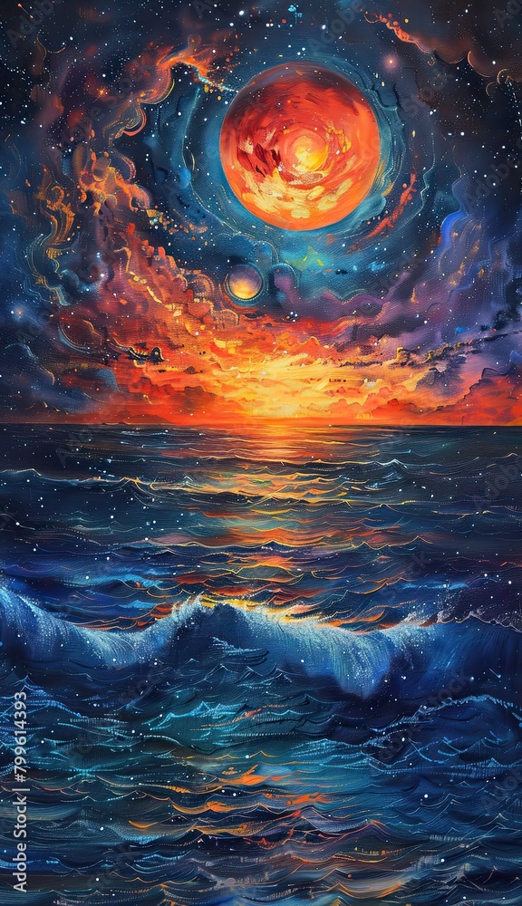 Cosmic Confluence Painting Cosmic Confluence Painting