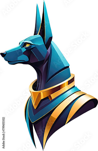 Anubis, the Egyptian god of death.