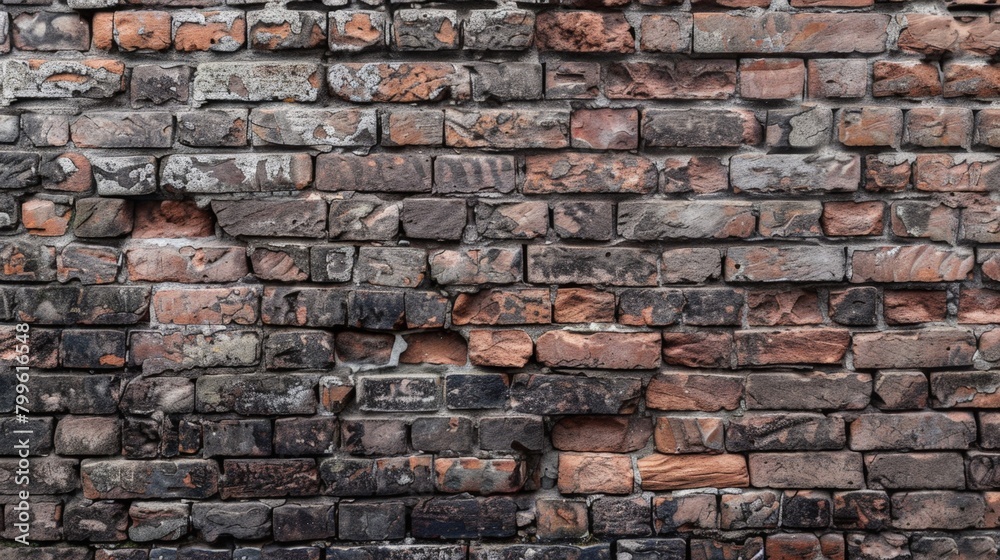 Fototapeta premium Brick Wall with Fire Hydrant