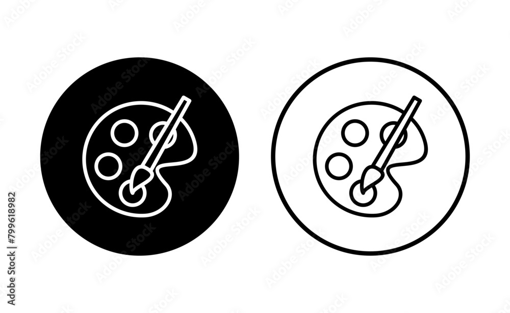 Paint icon set. paint brush icon vector. paint roller icon vector Paint icon set. paint brush icon vector. paint roller icon vector
