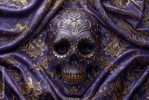 Abstract skulls for print design. Wallpaper for mobile phones with the image of a skull 