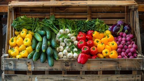 vegetables in a market