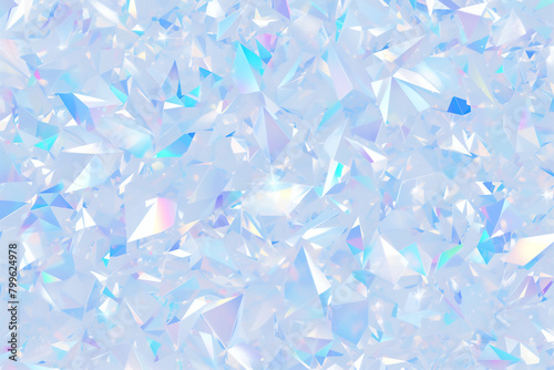 キラキラ輝く宝石のようなプリズムの光沢の背景