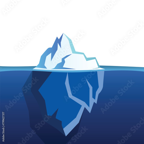 Iceberg Floating On Water