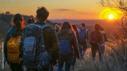 A group hike to a scenic spot where students can watch the sunrise or sunset together and connect with nature during their alcoholfree spring break.