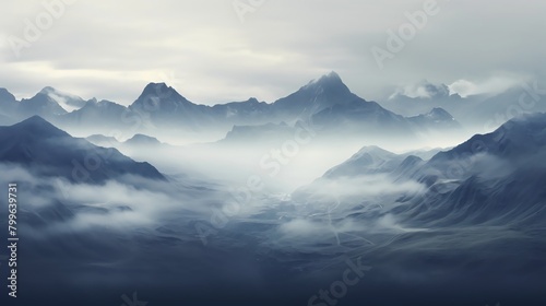 mountains in the fog © Best