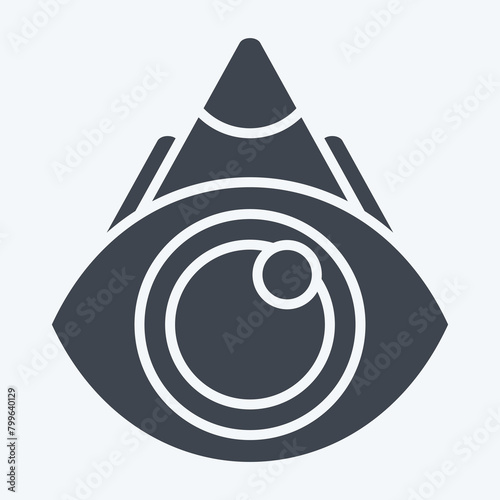 Icon View Point. related to Navigation symbol. glyph style. simple design illustration