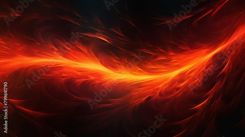 Intense shockwave pattern with fiery red and orange streaks, perfect for dynamic action movie posters or thrilling book covers, © FoxGrafy