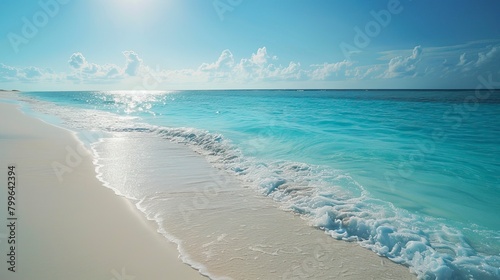 Tropical beach in the Morning, Blue Water, Smooth Sunny day, Summer days in beach  © CREATIVE STOCK