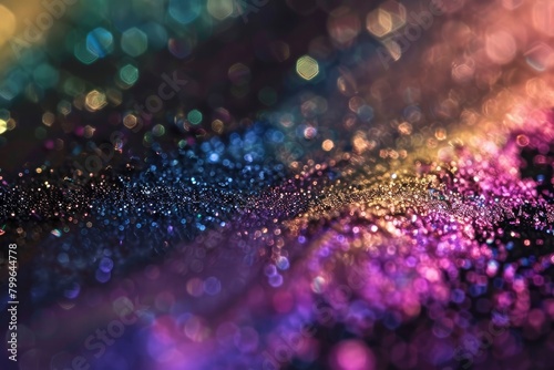 Closeup dust of metallic pigment sparkling - generative ai © Nia™