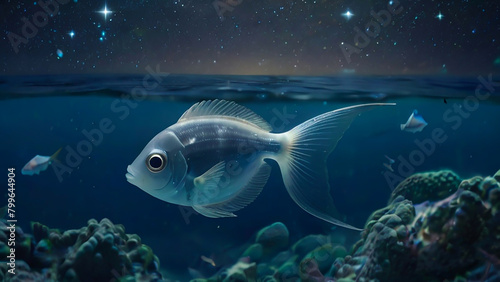  熱帯魚が映す星のメッセージ © Masato Photography