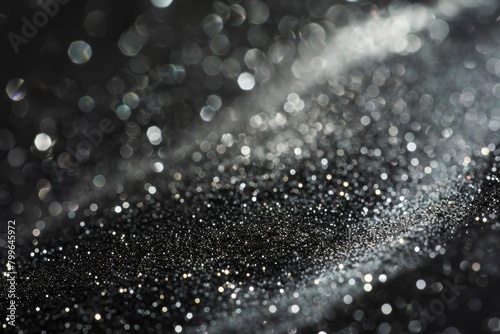 Closeup dust of metallic pigment sparkling - generative ai
