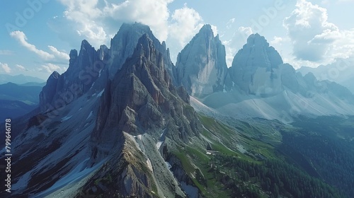The Geisler Group in Italy's Dolomites boasts majestic peaks. photo