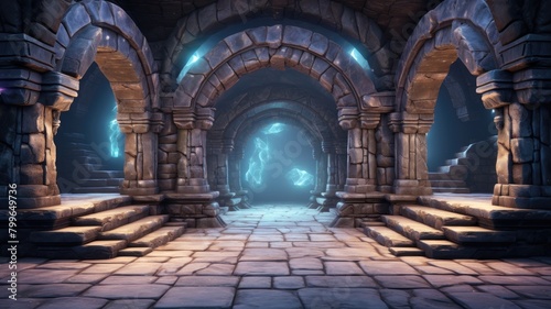 Ethereal Stone Archway: A Gateway to Enchantment photo