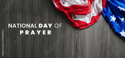 National Day of Prayer with USA flag