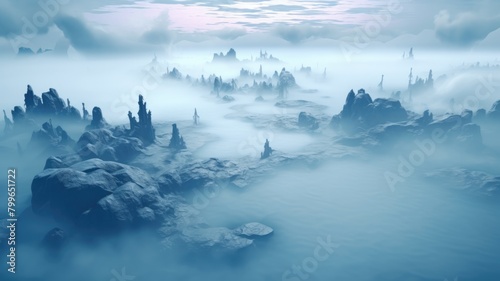 Moonlit Serenity of the Misty Archipelago