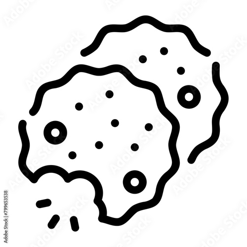biscuit Line Icon