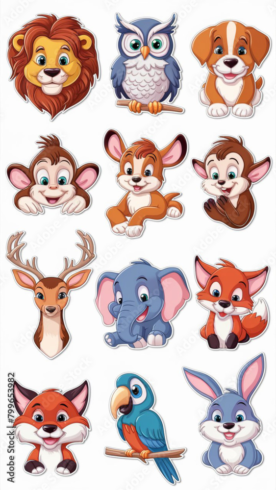 A assortment of twelve adorable cartoon teacher stickers A assortment of twelve adorable cartoon teacher stickers