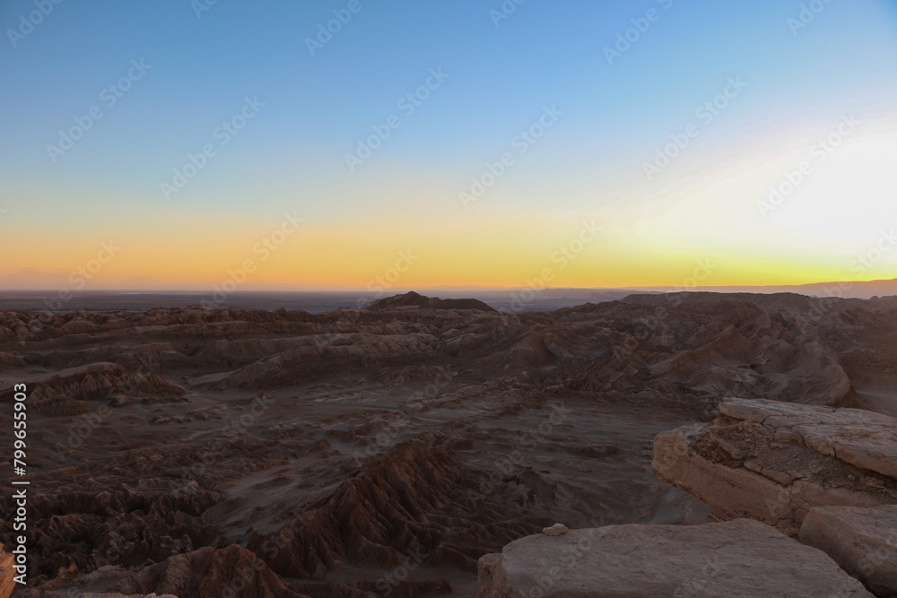 sunset over the mountains