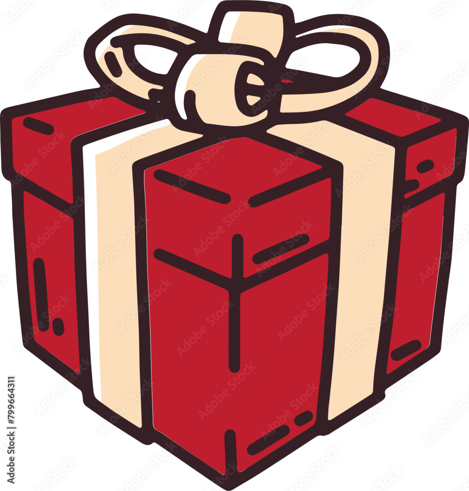 gift box with ribbon illustration gift box with ribbon illustration