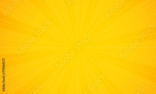 Orange gradient ray burst dot style background vector design