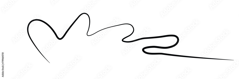 Swoosh, swash underline stroke set.Abstract wavy thin line. Squiggle elements. Vector isolated illustration.eps10. Swoosh, swash underline stroke set.Abstract wavy thin line. Squiggle elements. Vector isolated illustration.eps10.