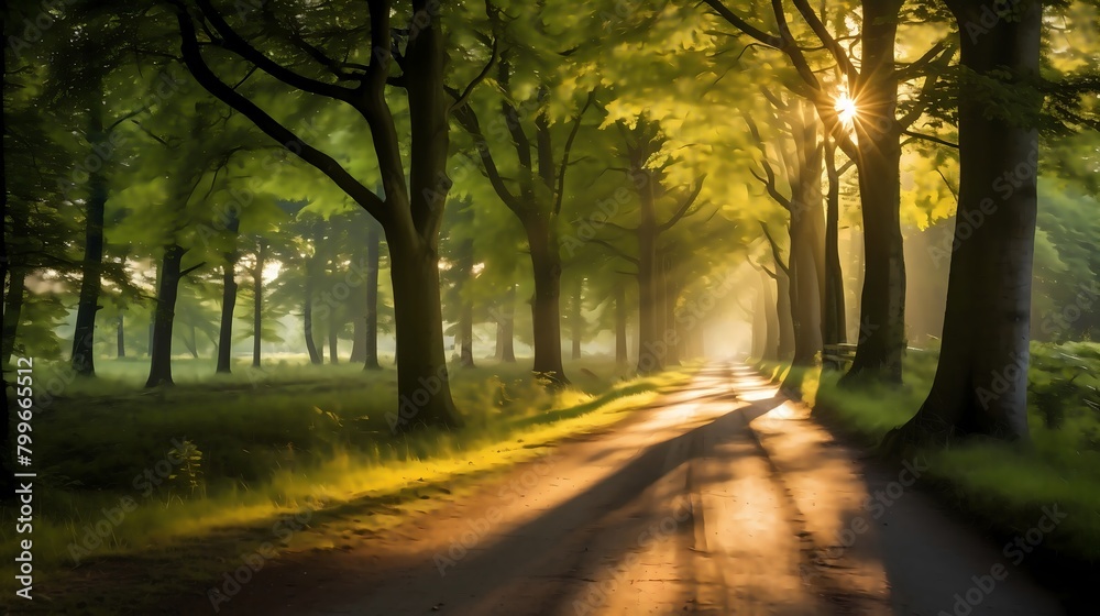 Fototapeta premium morning in the forest