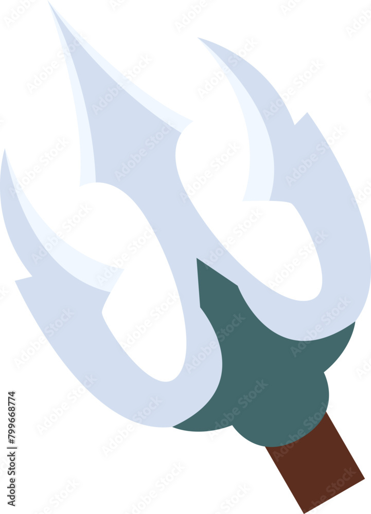 Obraz premium Silver Mouse Cursor Trident