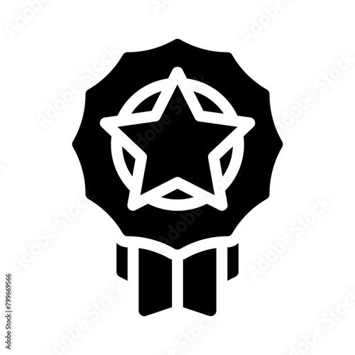 medal glyph icon