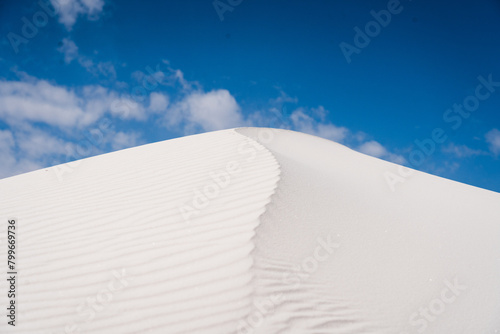 white sand dunes