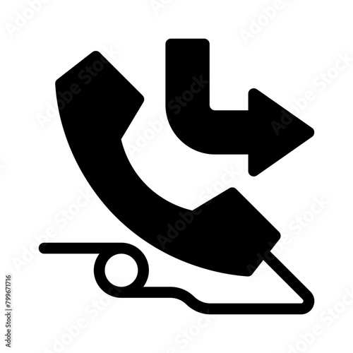 missed call glyph icon