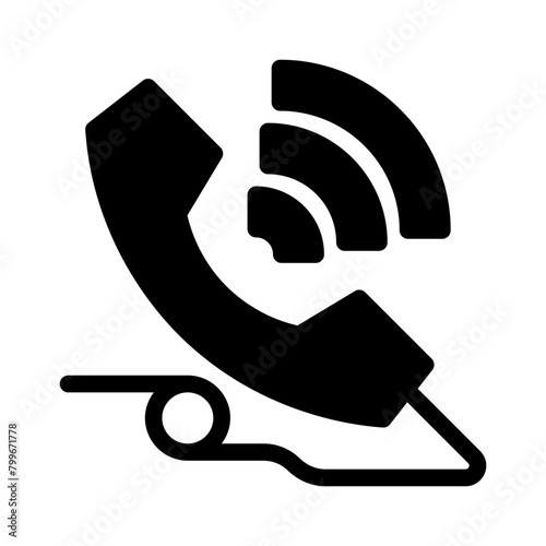 phone call glyph icon