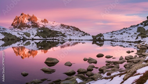 sunrise in the mountains