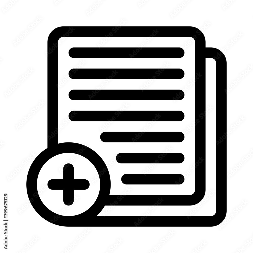 prescription line icon prescription line icon