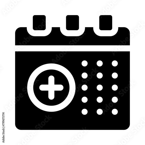 appointment glyph icon