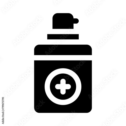 spray glyph icon