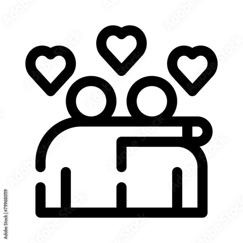 hug line icon